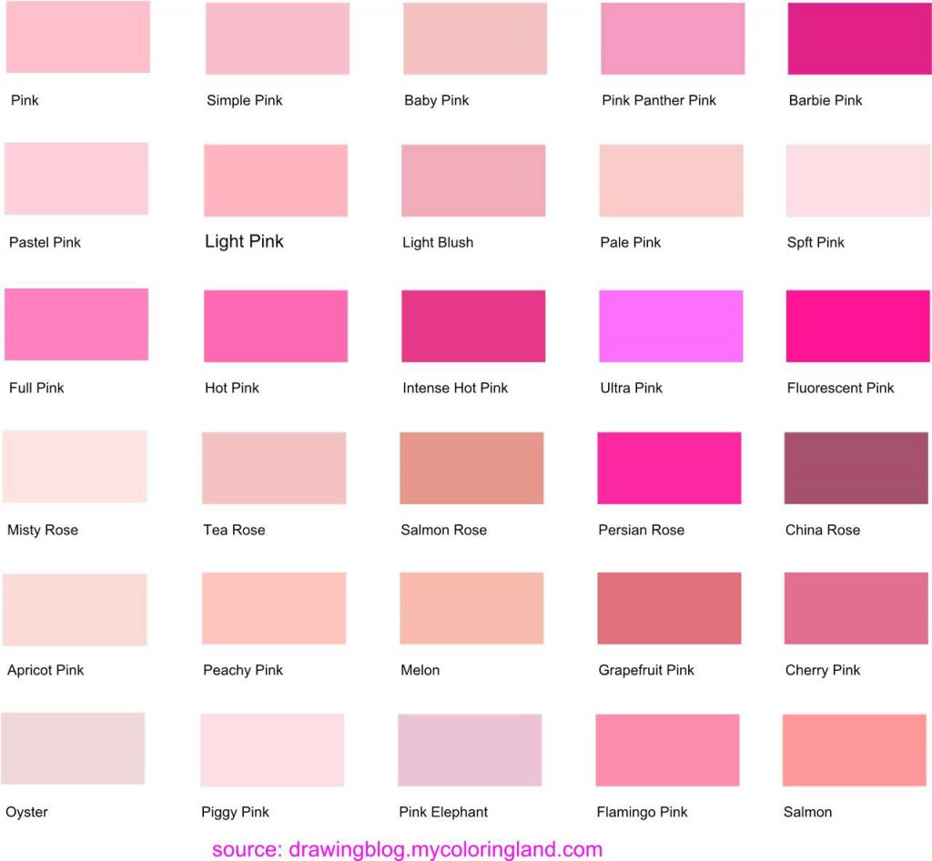 light pink shades